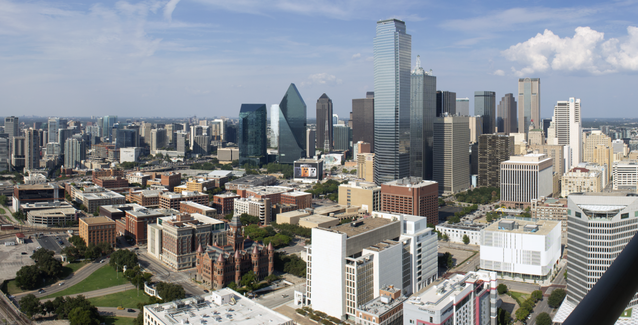 Dallas, Texas skyline viewed from Reunion Tower